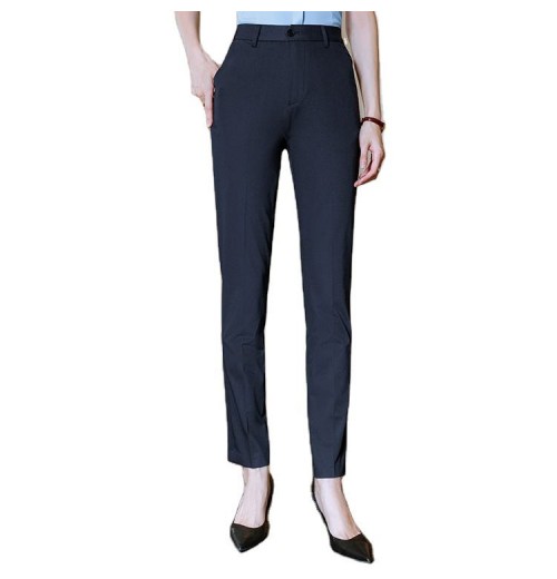 ODM/OEM Black High Waisted Formal Office Styles Preloved Wear Pants For The Ladies