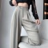 High Waist Suits Pants Women Spring Summer New Wide Leg Trousers Office Ladies Elegant Casual Pants